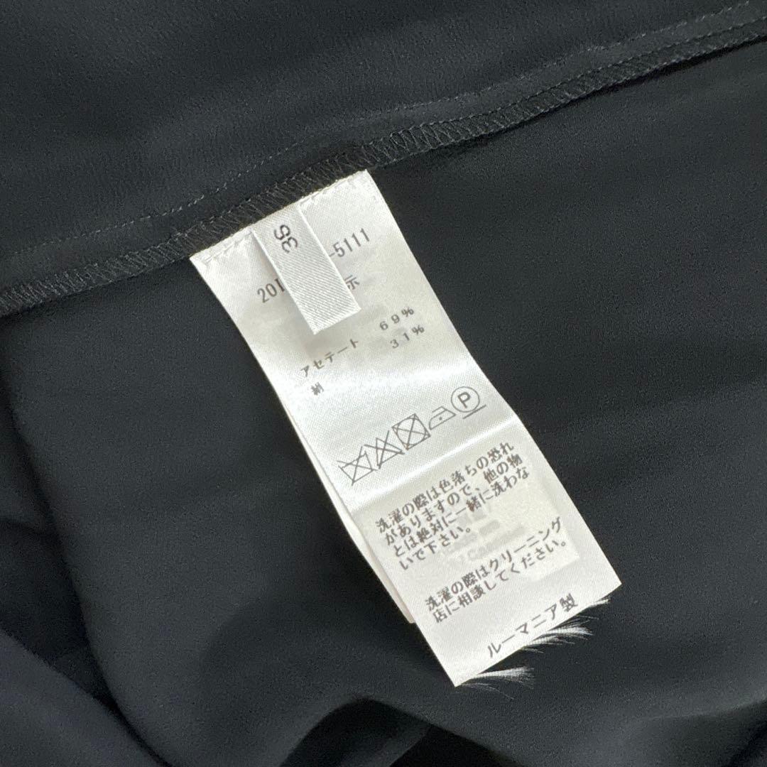 36 N°21 黒　ブラック　肩紐　パーティ　ロングドレス