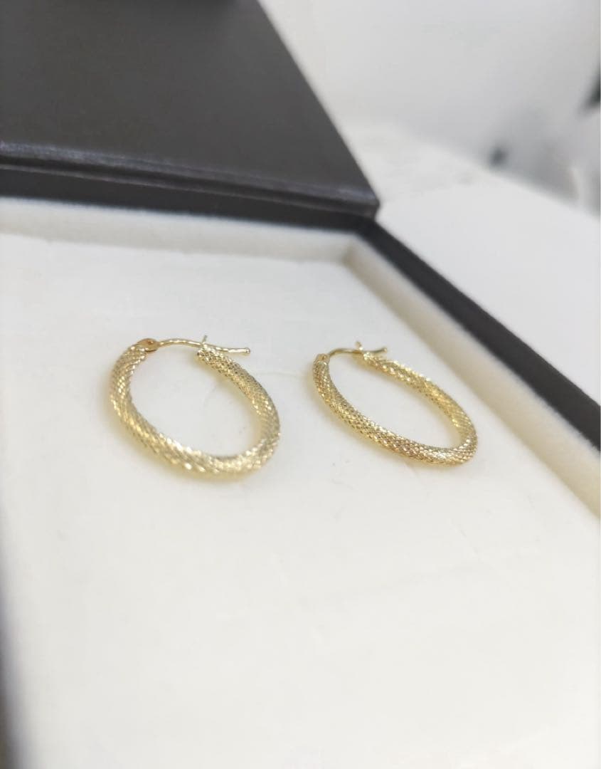 フープピアス　750 ITALY 18金