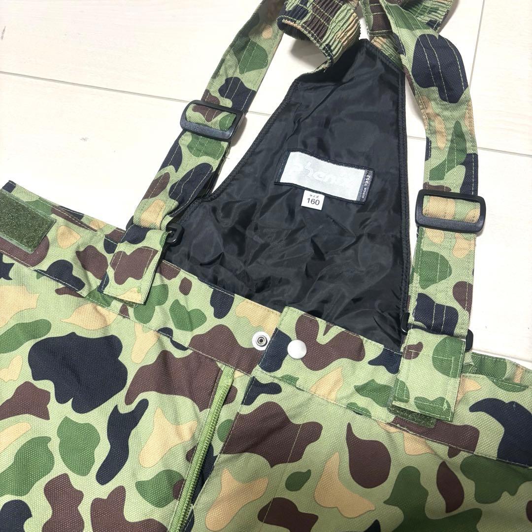 phenix ジュニアスキーウェア 上下 迷彩 カモ