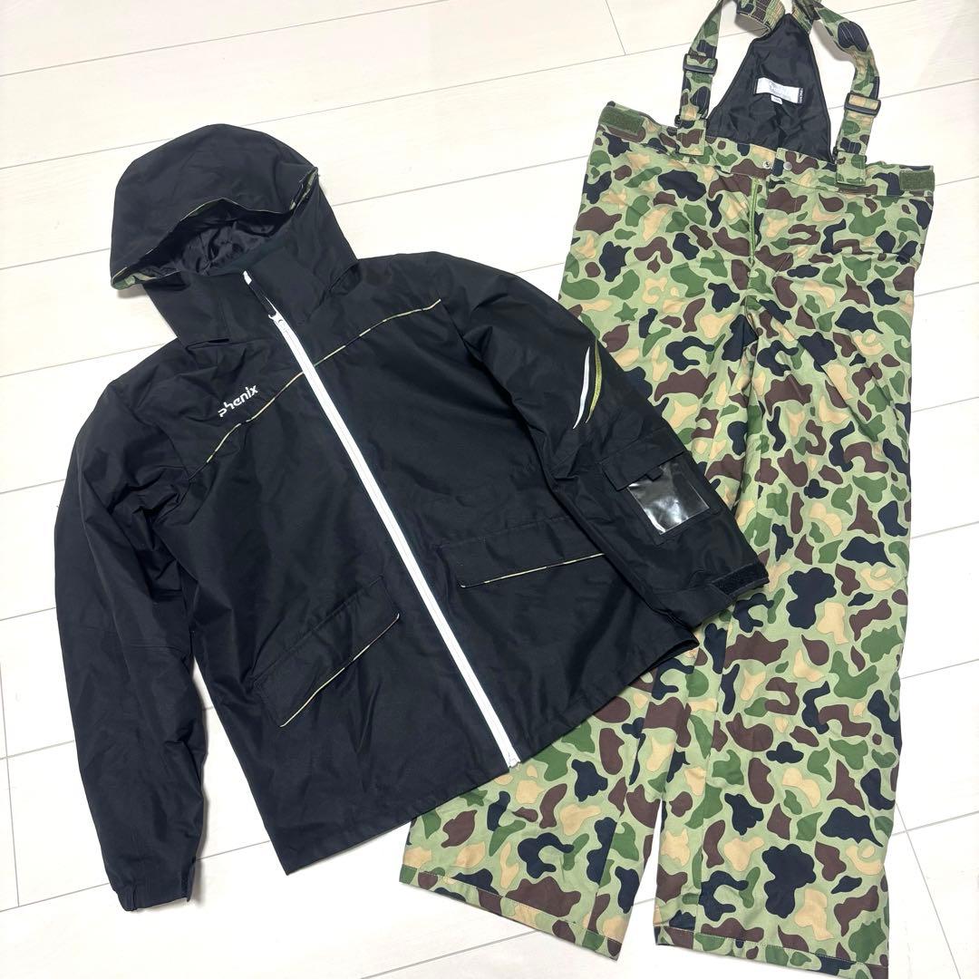 phenix ジュニアスキーウェア 上下 迷彩 カモ