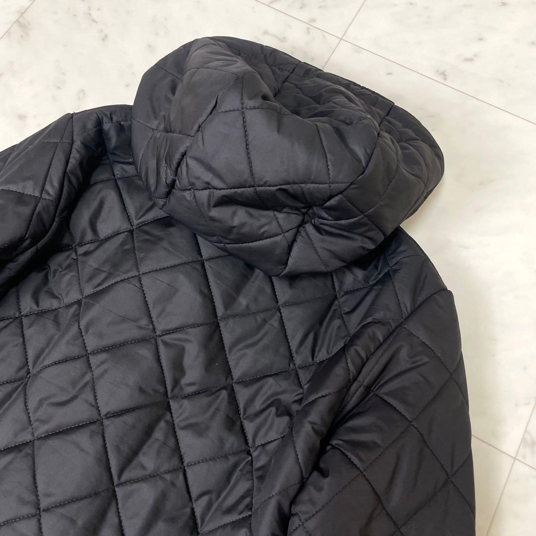 【美品】マッキントッシュ ボアキルティングフーデッドコート 英国製 黒36