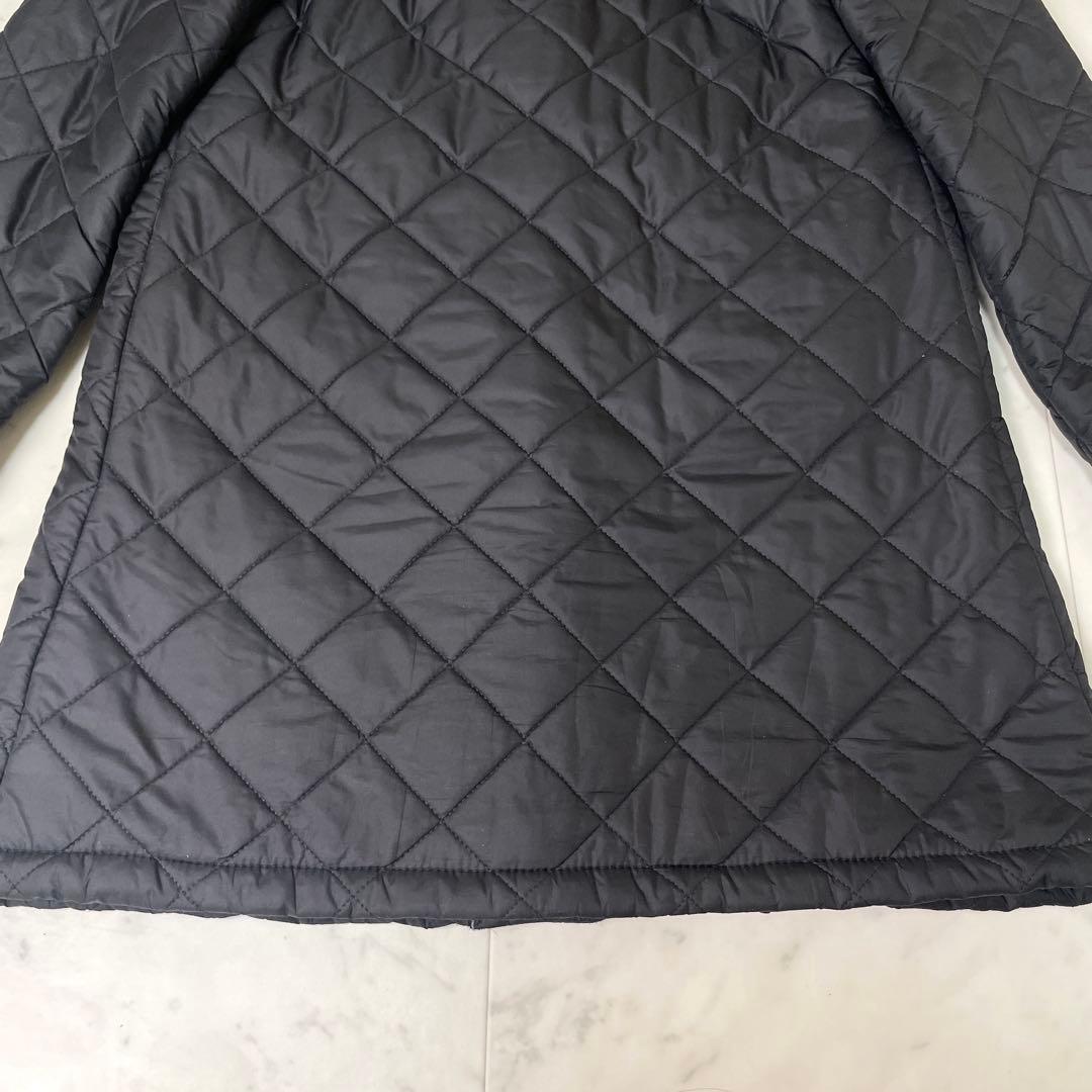 【美品】マッキントッシュ ボアキルティングフーデッドコート 英国製 黒36