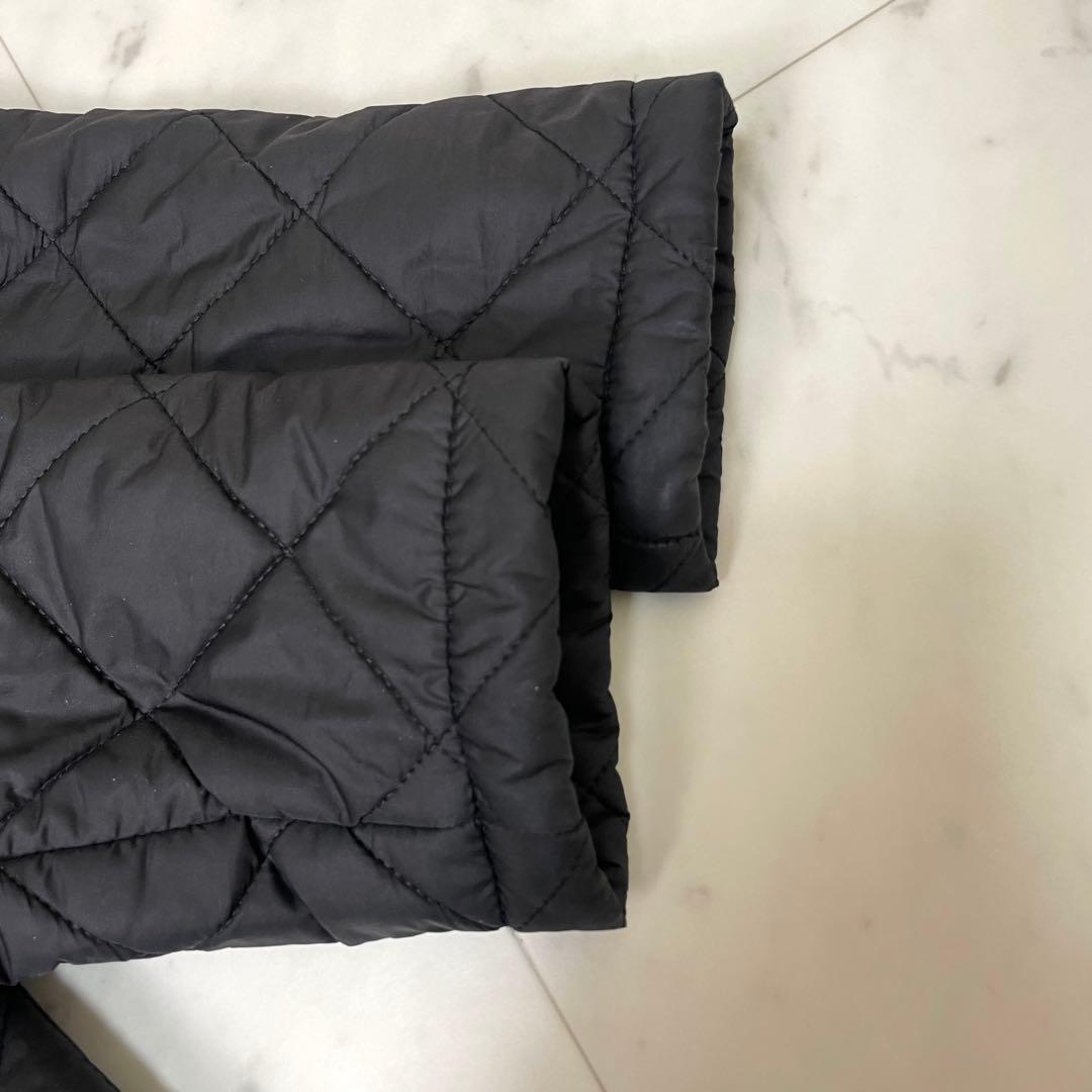 【美品】マッキントッシュ ボアキルティングフーデッドコート 英国製 黒36