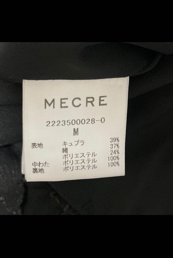 【MECRE】フラワージャガードショールカラーコート