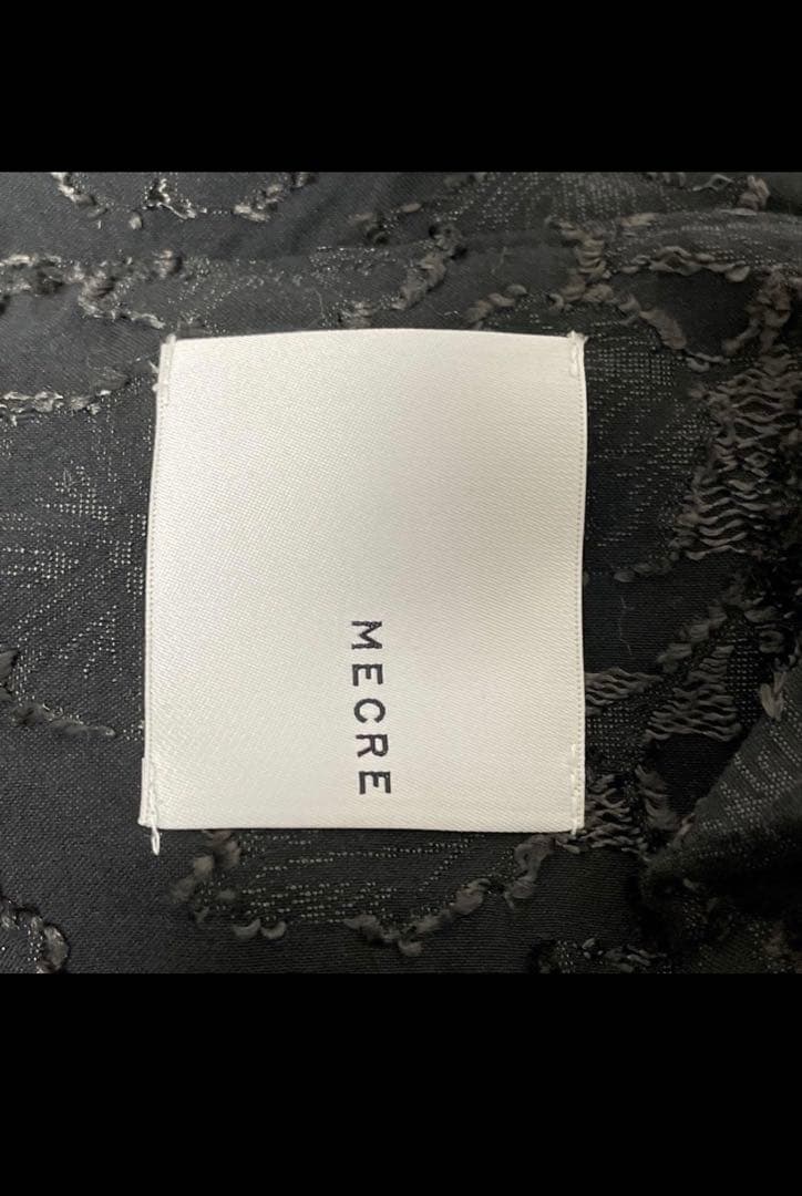 【MECRE】フラワージャガードショールカラーコート