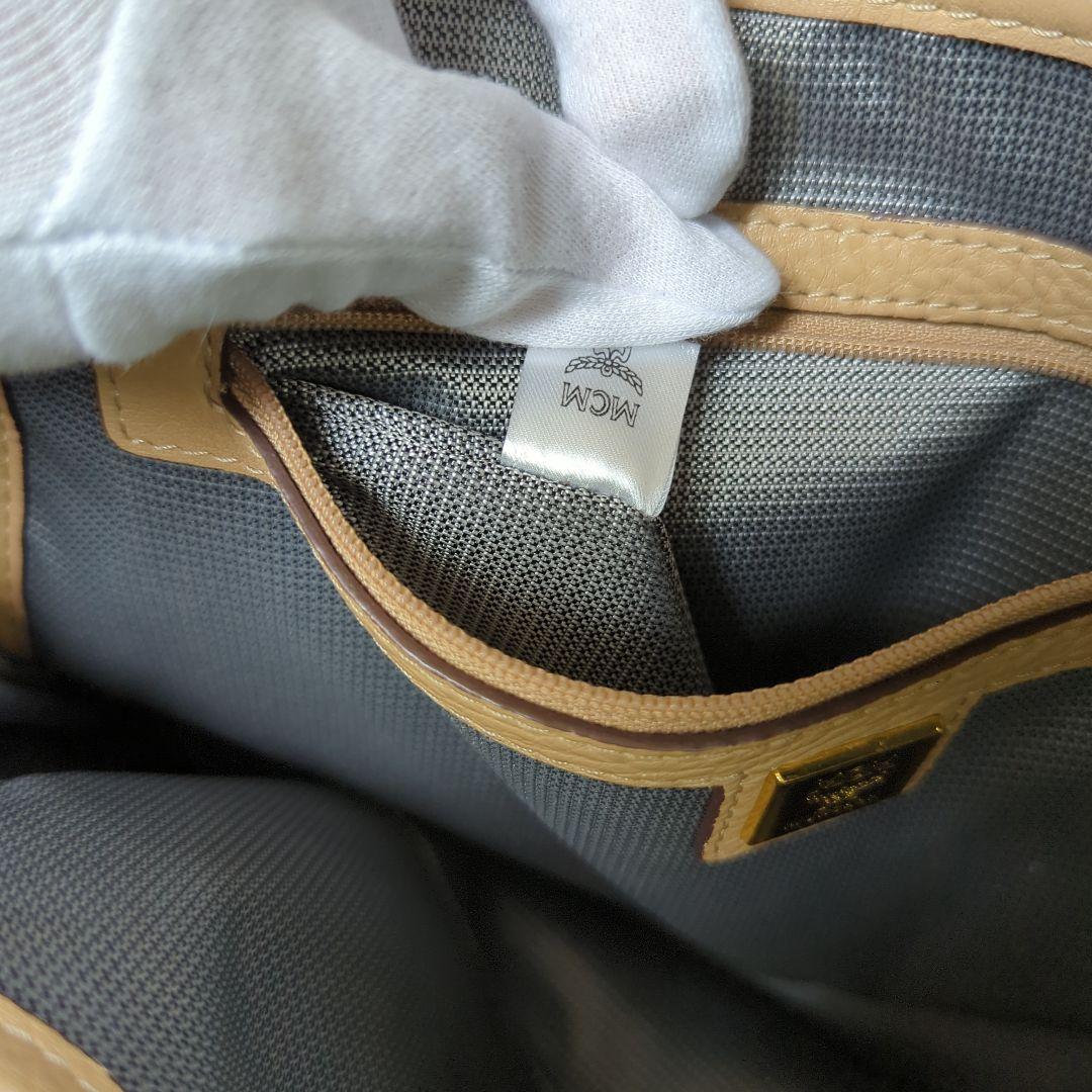 MCM/エムシーエム/リュック/レザー/BEG/総柄/セカスト/中古/