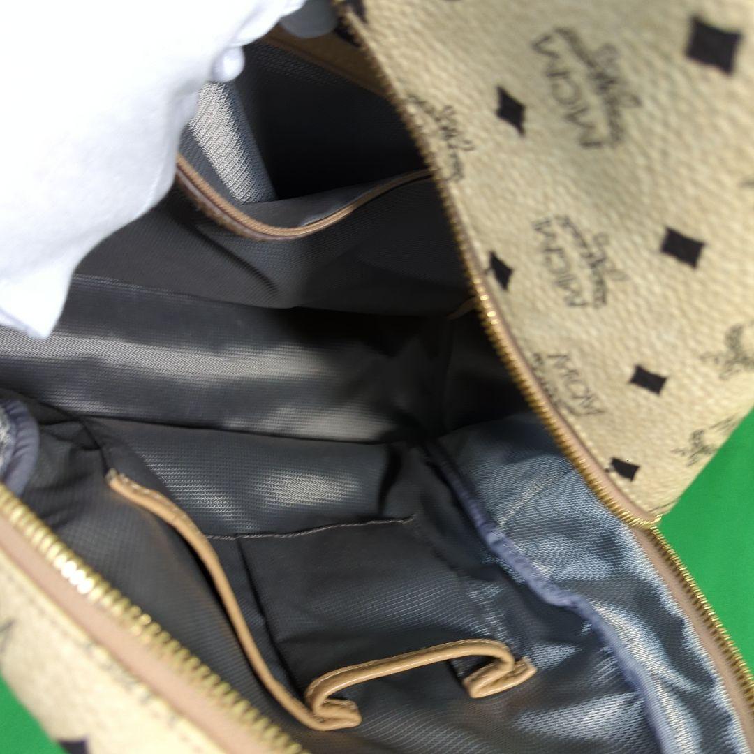 MCM/エムシーエム/リュック/レザー/BEG/総柄/セカスト/中古/