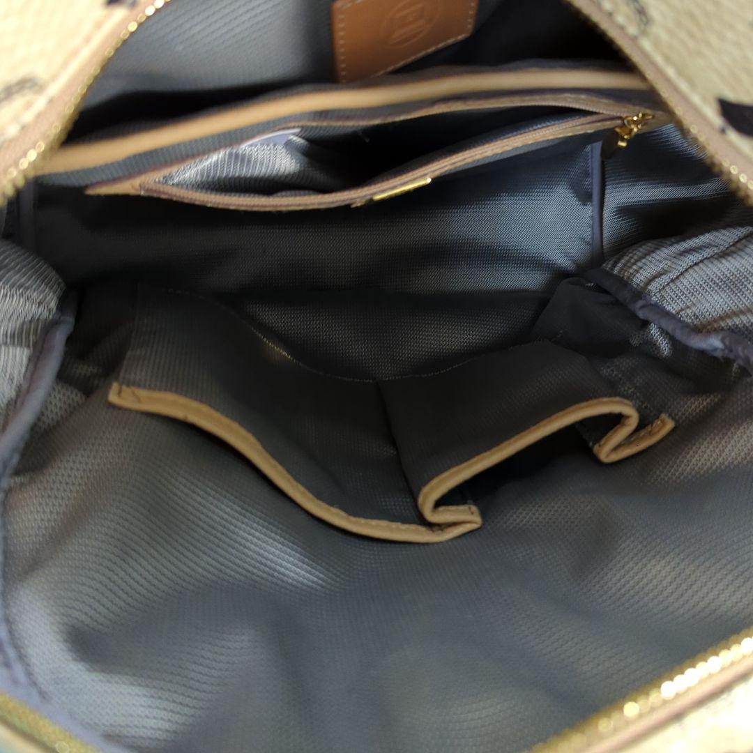 MCM/エムシーエム/リュック/レザー/BEG/総柄/セカスト/中古/