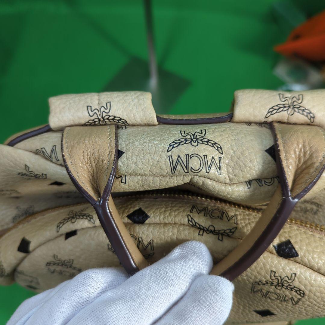 MCM/エムシーエム/リュック/レザー/BEG/総柄/セカスト/中古/