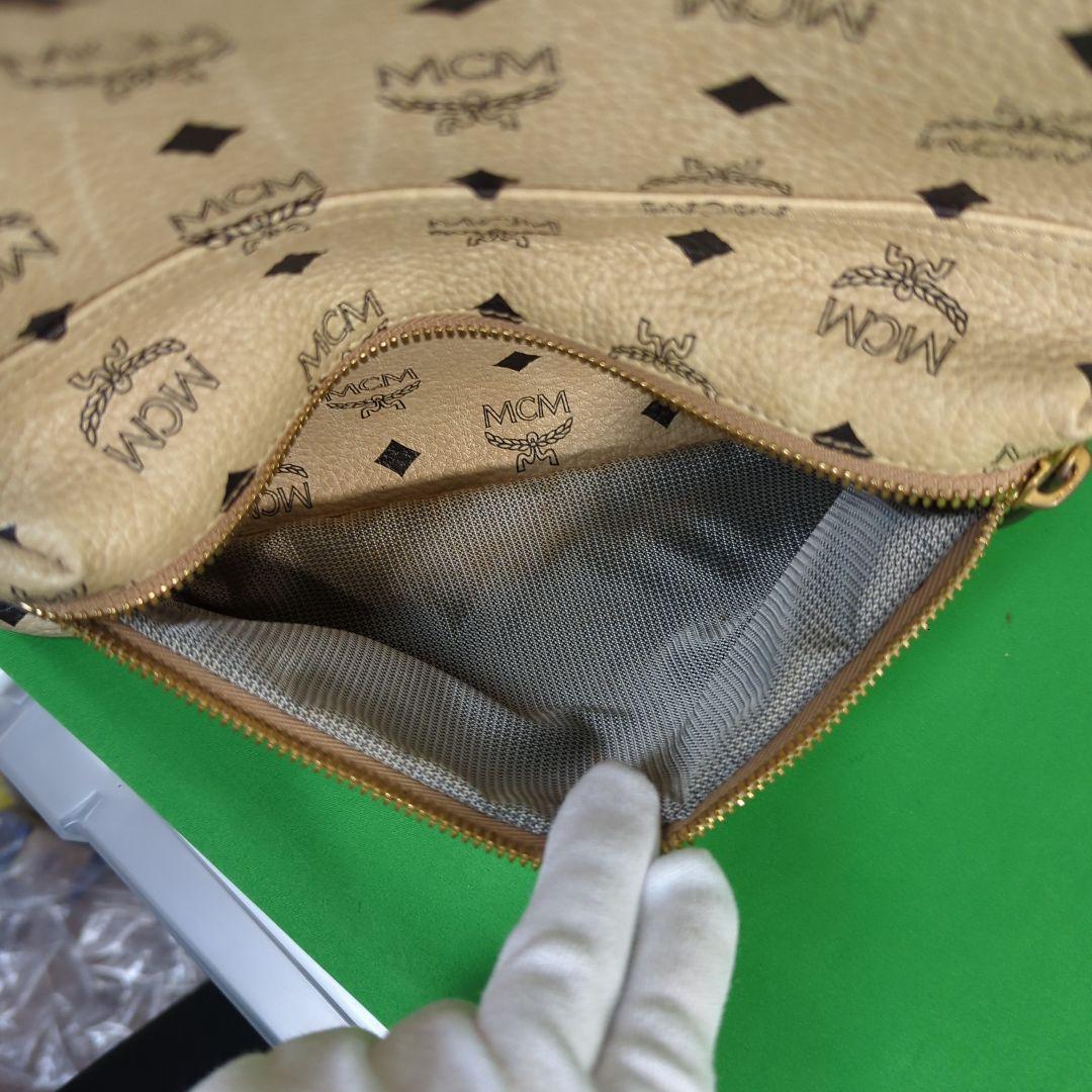 MCM/エムシーエム/リュック/レザー/BEG/総柄/セカスト/中古/