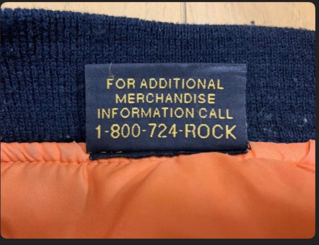 90s Rolling Stones ローリングストーンズ MA-1 ジャケット