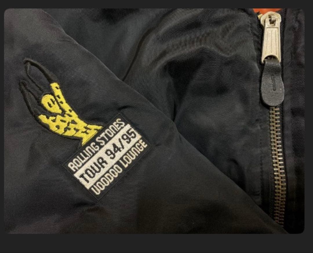 90s Rolling Stones ローリングストーンズ MA-1 ジャケット