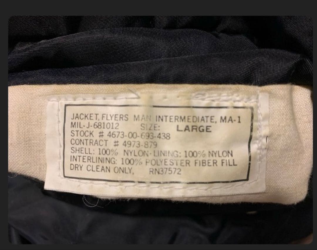 90s Rolling Stones ローリングストーンズ MA-1 ジャケット