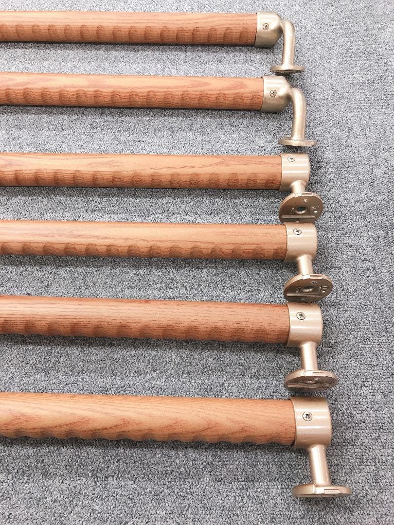 介護用　木製手すり　６本セット