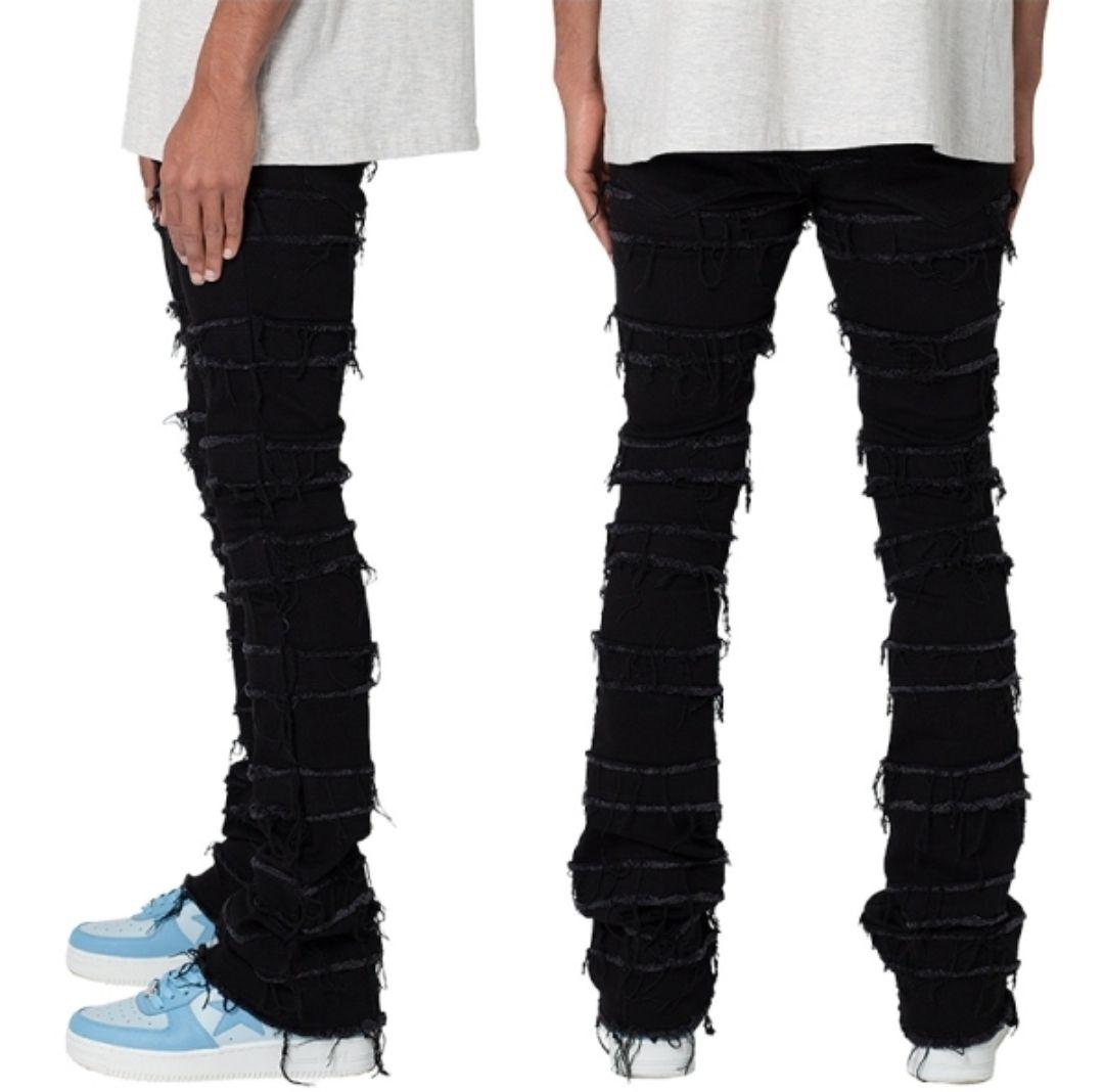 パンツ mnml X597 PANELED SKINNY STACKED DENIM