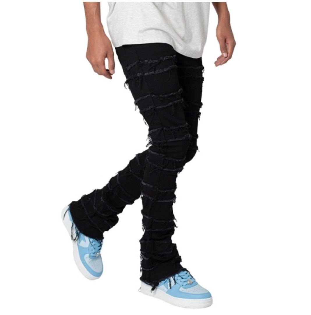 パンツ mnml X597 PANELED SKINNY STACKED DENIM