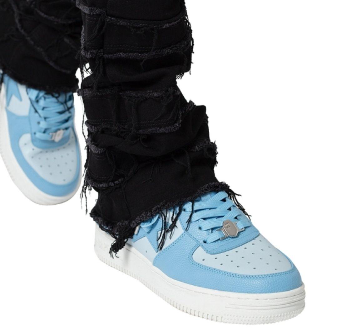 パンツ mnml X597 PANELED SKINNY STACKED DENIM