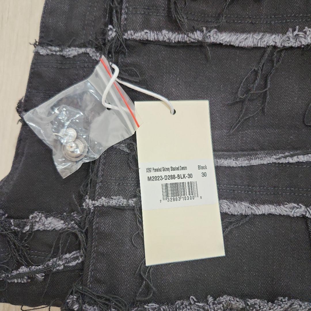 パンツ mnml X597 PANELED SKINNY STACKED DENIM