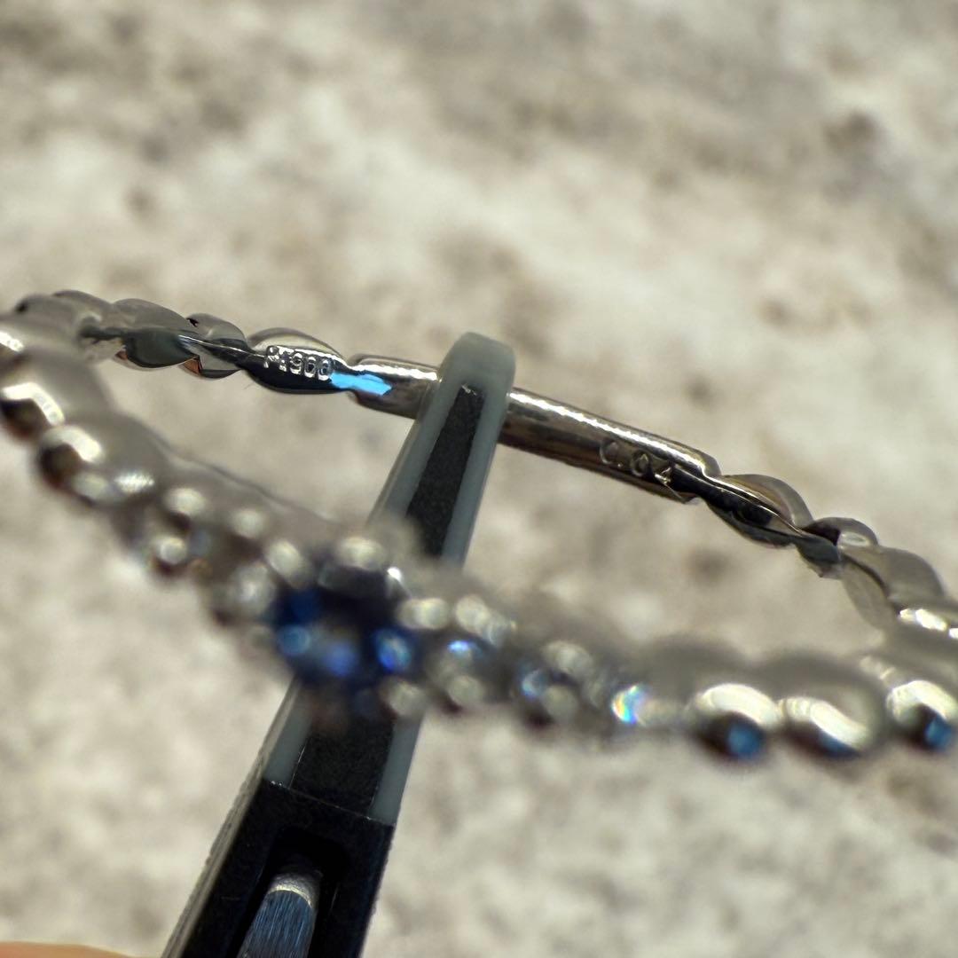 【鑑別カード付】ベニトアイト ダイヤモンド プラチナ リング 天然石 約9号