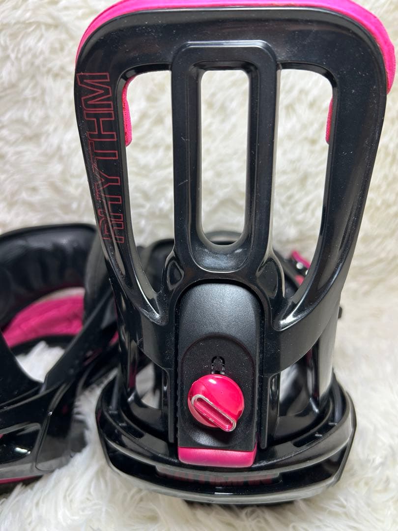 SALOMON ビンディング スノボ レディース ブラックピンク M