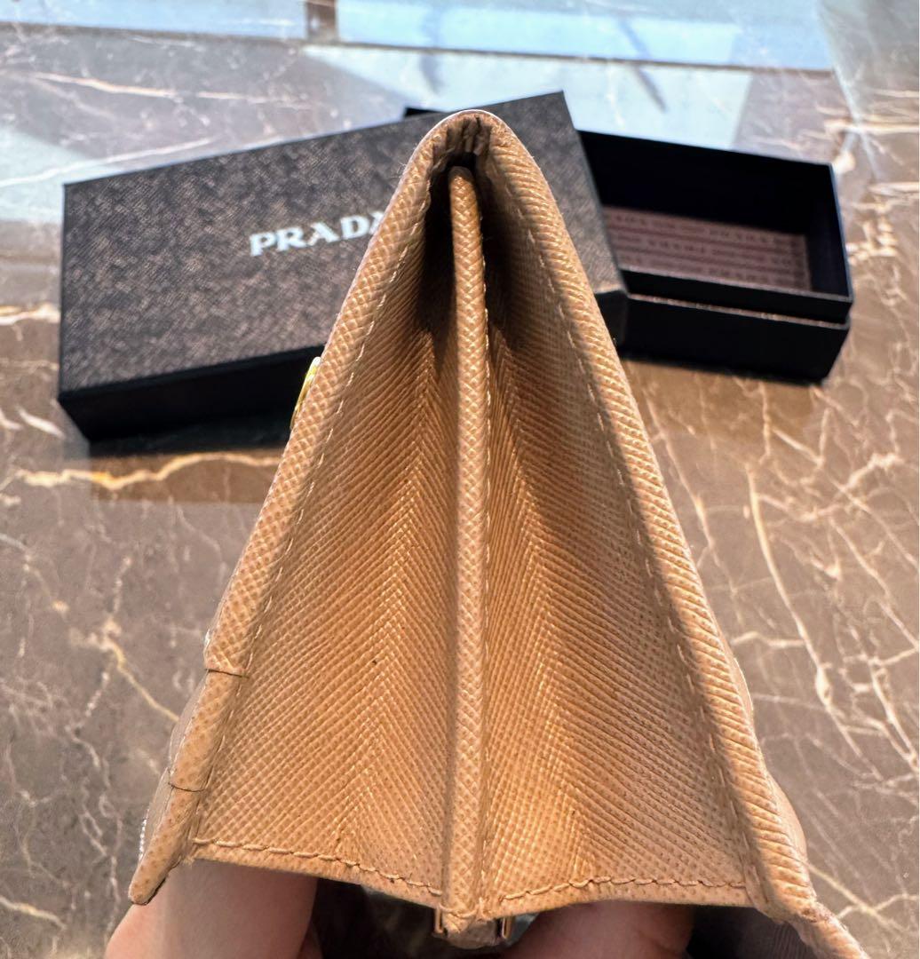 再お値下げ★ほぼ未使用✨バッグとセット割も可✨PRADA レザー 長財布 正規品