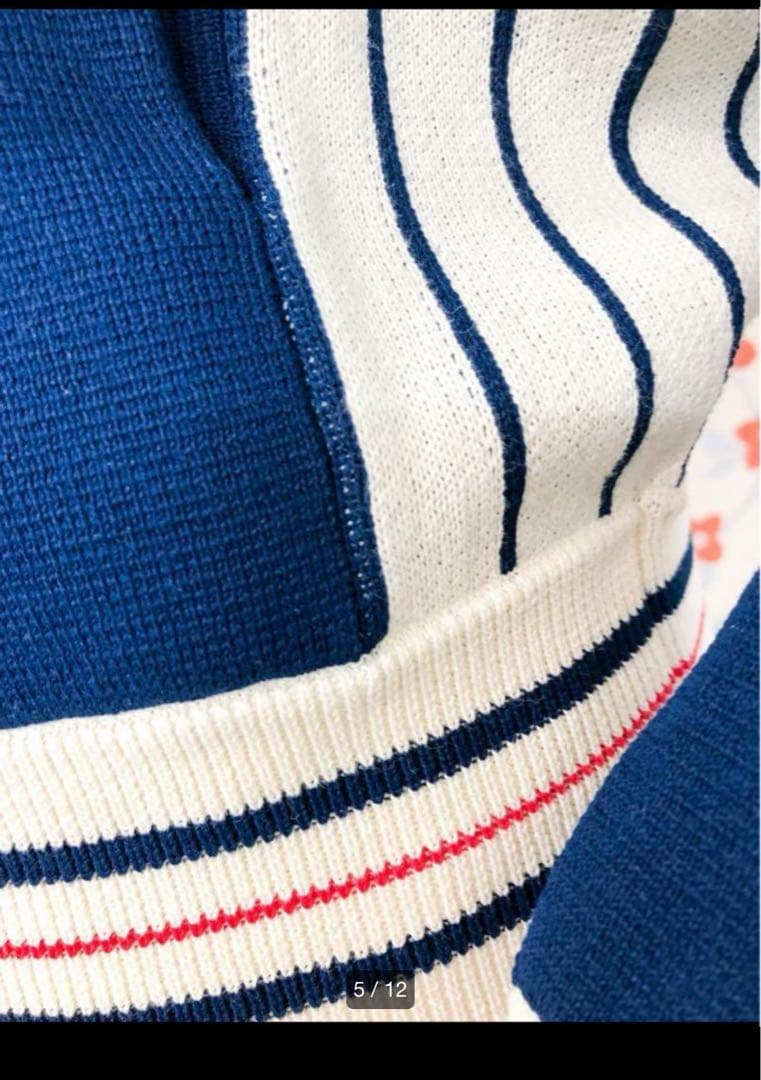 【新品】FILA テニス ジャケット ニット レディース ネイビー フィラ L