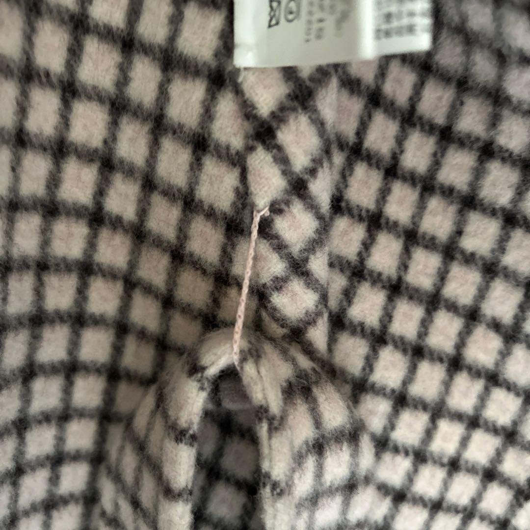 ANAYI チェック柄 ポンチョ