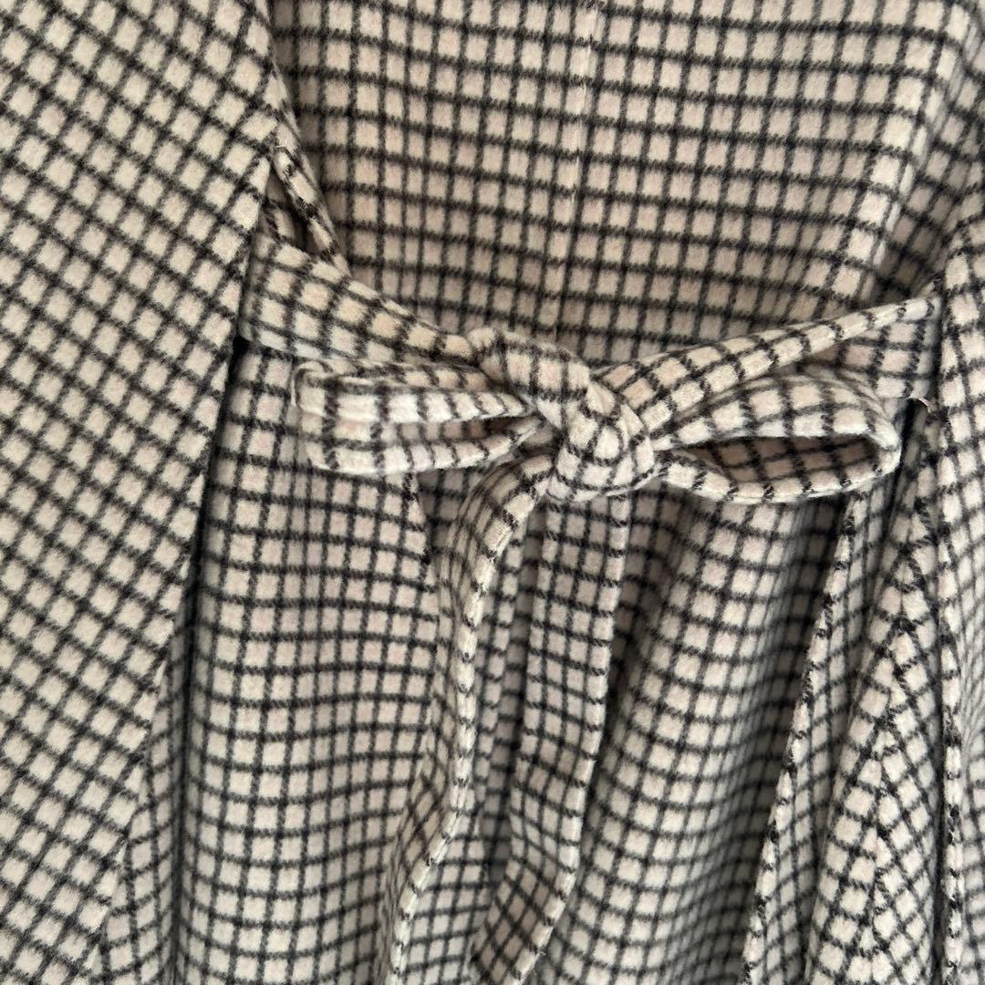 ANAYI チェック柄 ポンチョ