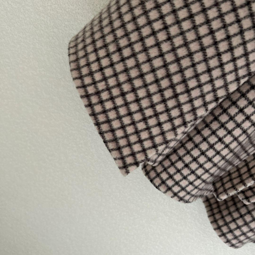 ANAYI チェック柄 ポンチョ