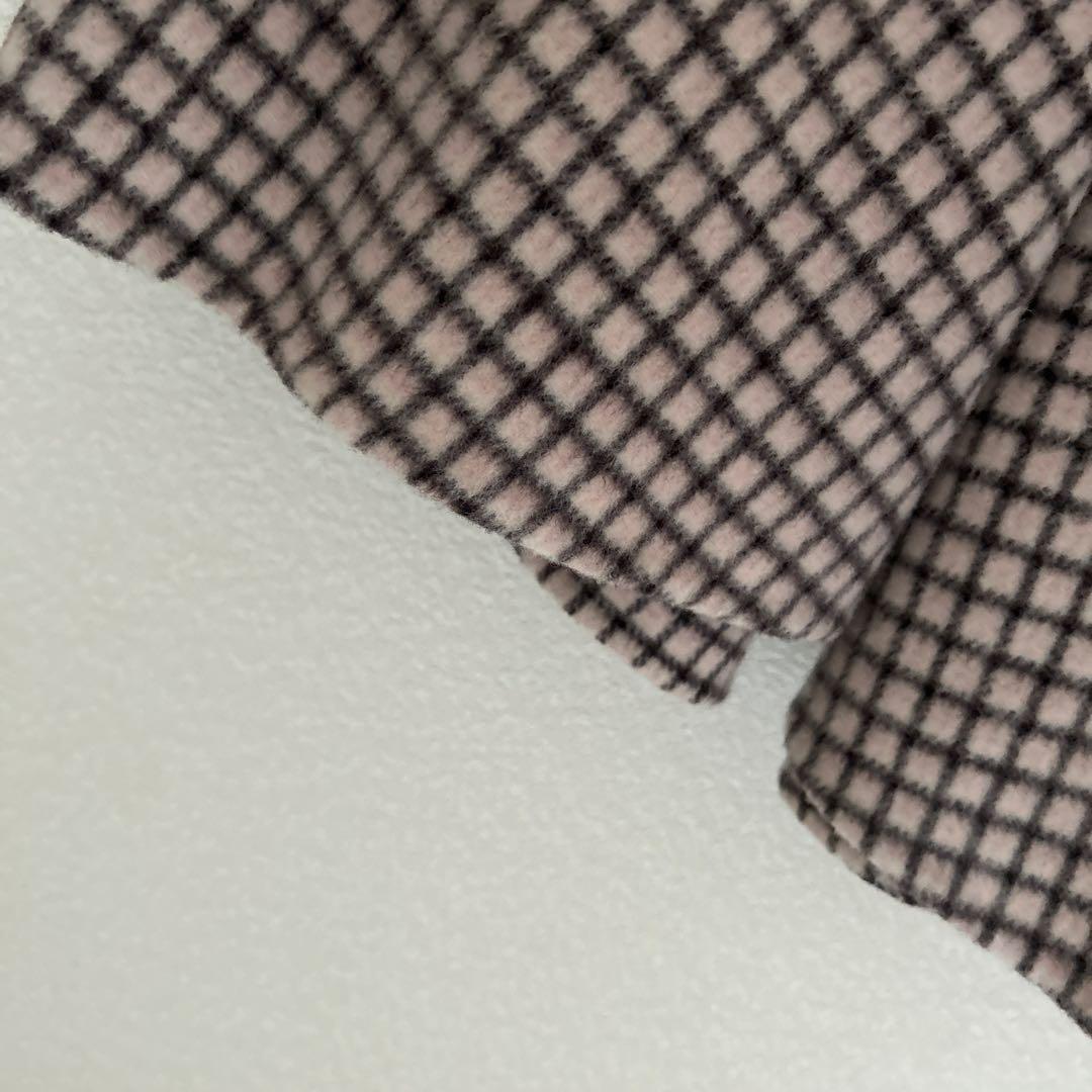 ANAYI チェック柄 ポンチョ