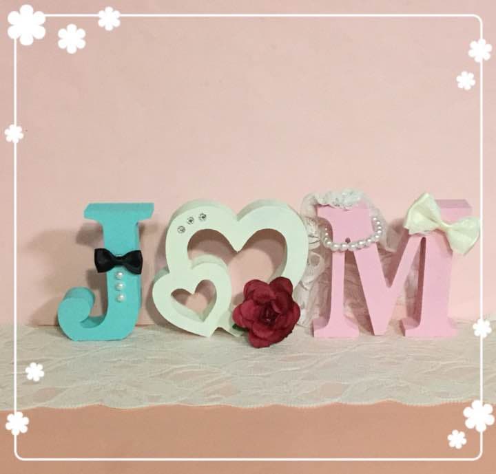 美和様確認用♡ウエディングバージョン・イニシャルオブジェ