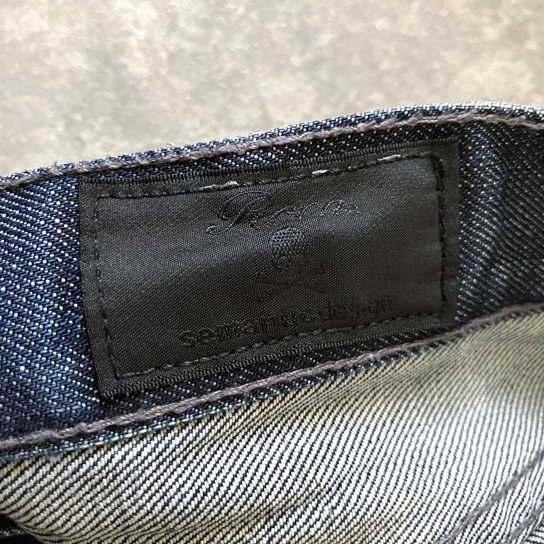 roen × semantic design crushed denim Y2K