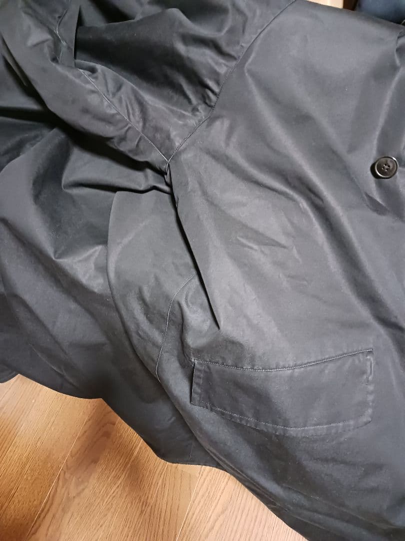 COMOLI COAT コモリ コットン フーデットコート 16AW 黒色 美品