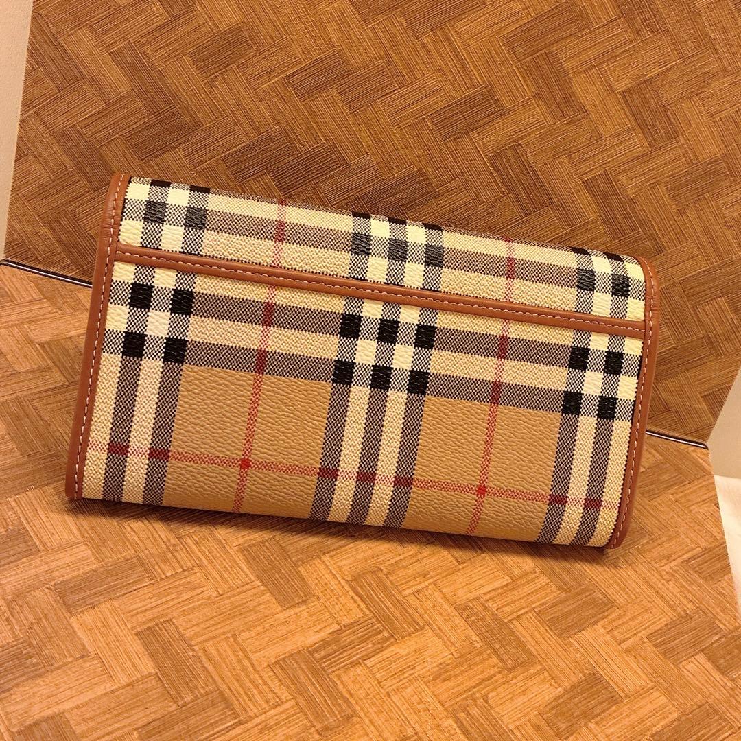 美品【訳あり】BURBERRY コンチネンタルウォレット アーカイブベージュ