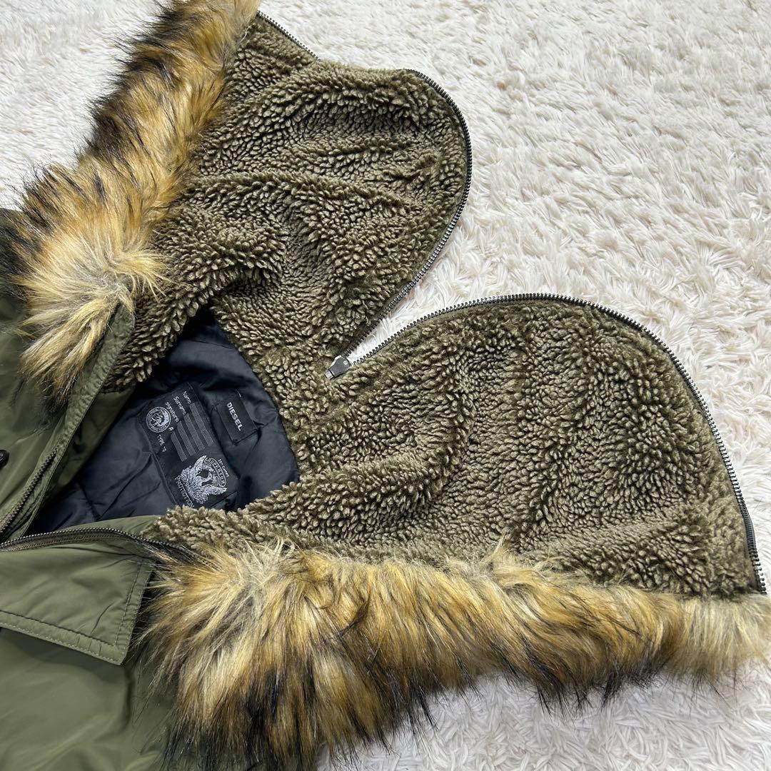 DIESEL フライトジャケット N-2B ジャケット N2B Lサイズ カーキ 楽天