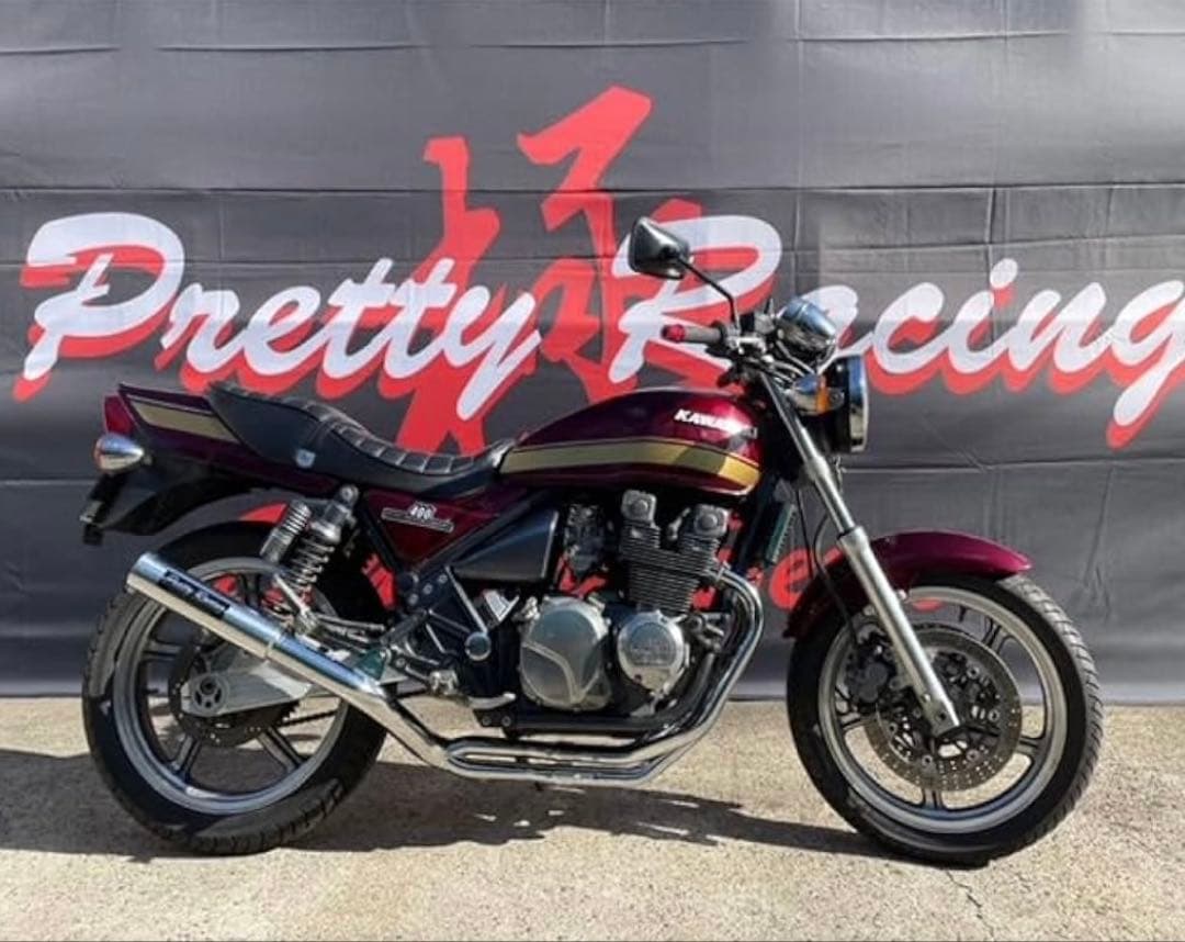 ゼファー400/x用 Pretty Racing ガニ股ブレット　4-2-1