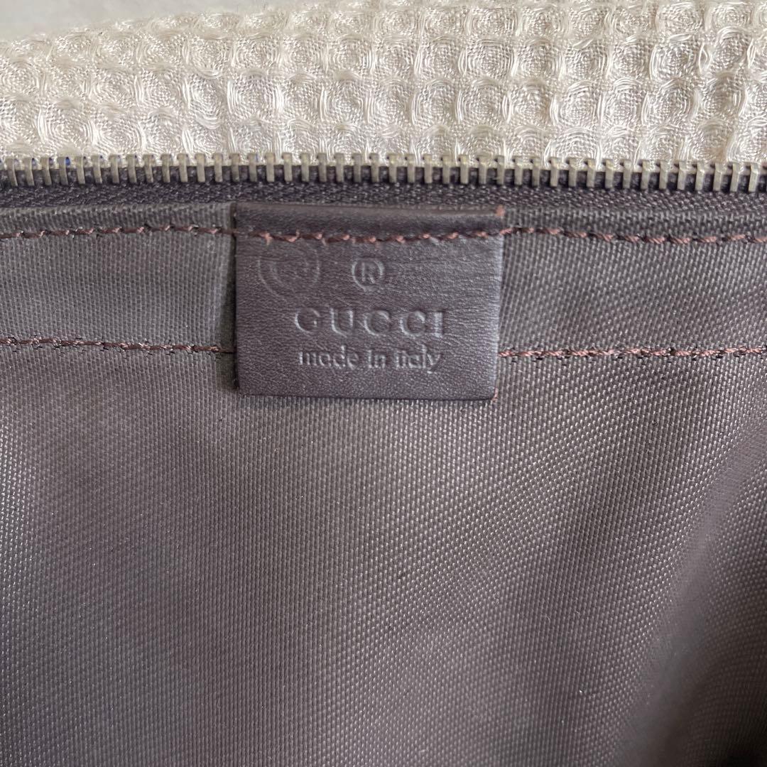 ◇美品 GUCCI グッチ ボストンバッグ トラベルバッグ ナイロン ブラウン◇