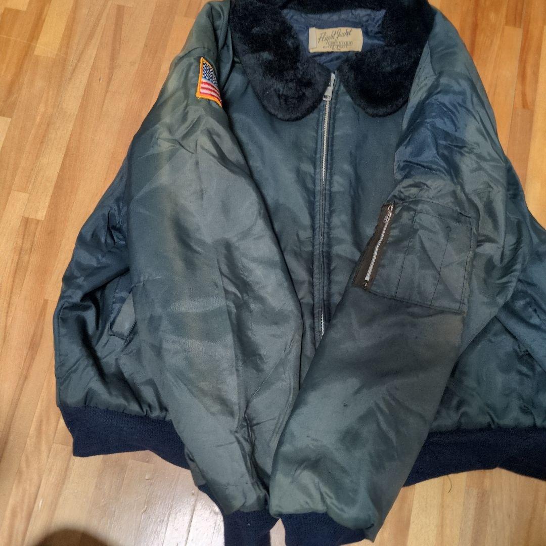 が*が様 80s FLIGHT JACKET ボア襟 ナイロンブルゾン