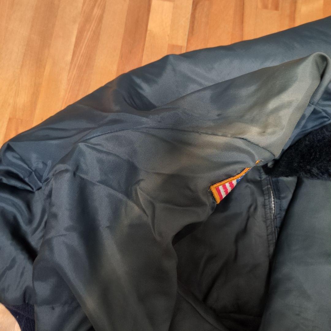 が*が様 80s FLIGHT JACKET ボア襟 ナイロンブルゾン