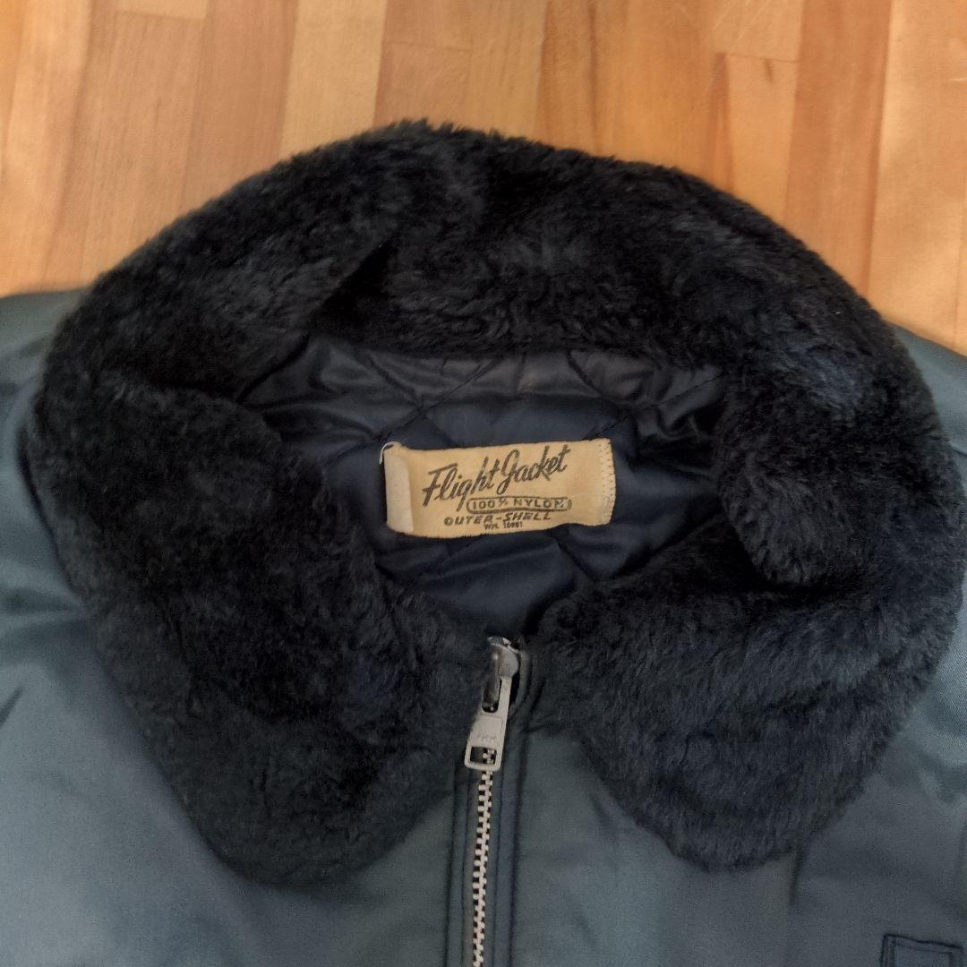 が*が様 80s FLIGHT JACKET ボア襟 ナイロンブルゾン