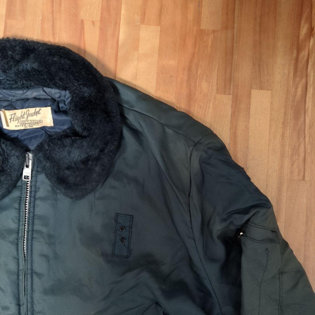が*が様 80s FLIGHT JACKET ボア襟 ナイロンブルゾン
