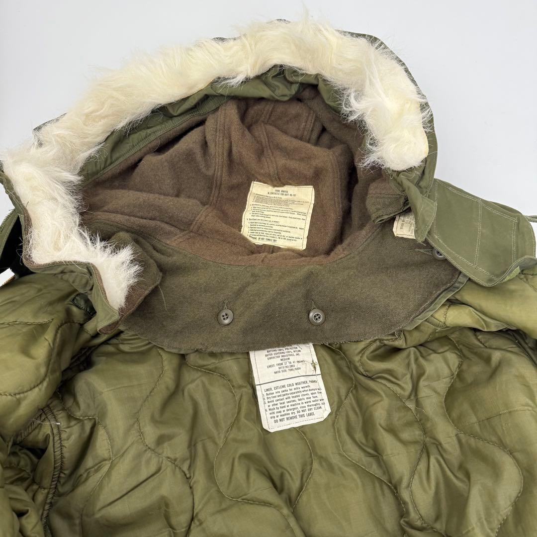 美品 米軍実物 M 70s 80s M-65 フィッシュテール フルセット