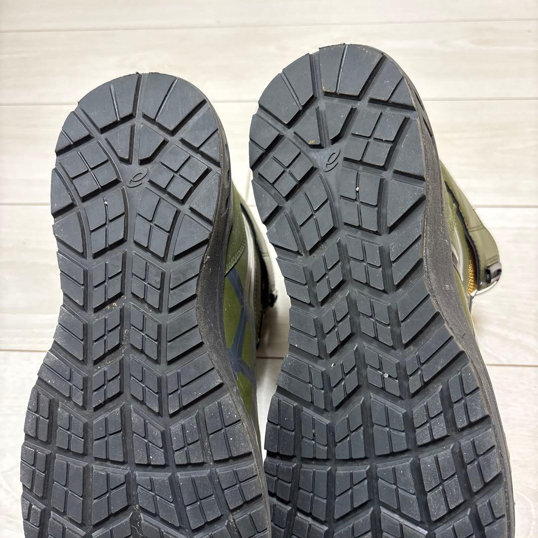 BOAシステム搭載 オリーブグリーン安全靴　アシックス