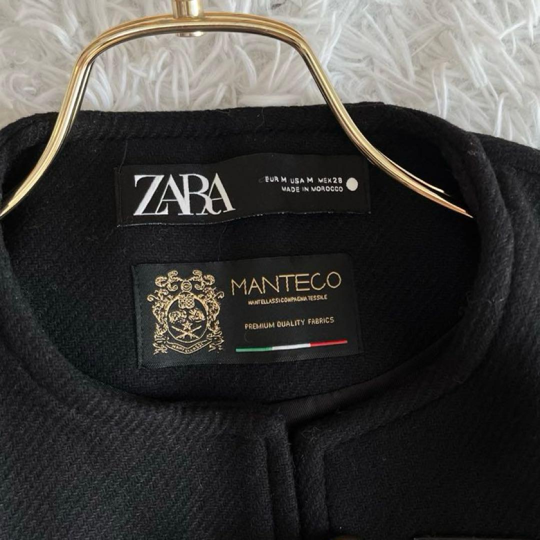 ザラ×マンテコ BTS・ヨンギ着 バックル付き ケープコート ポンチョ ウール