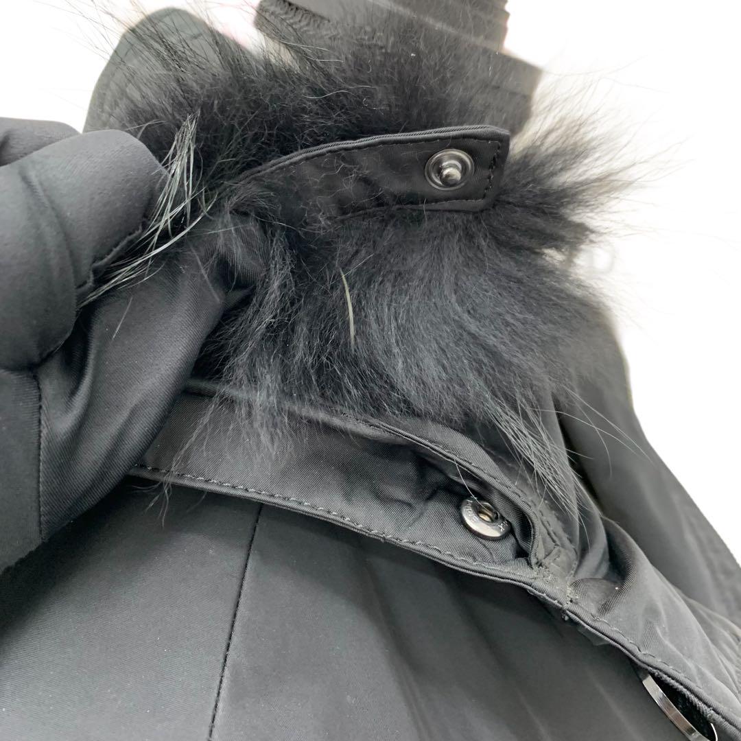 バーバリー ブラックレーベル 中綿 キルティング モッズコート Lサイズ 黒系