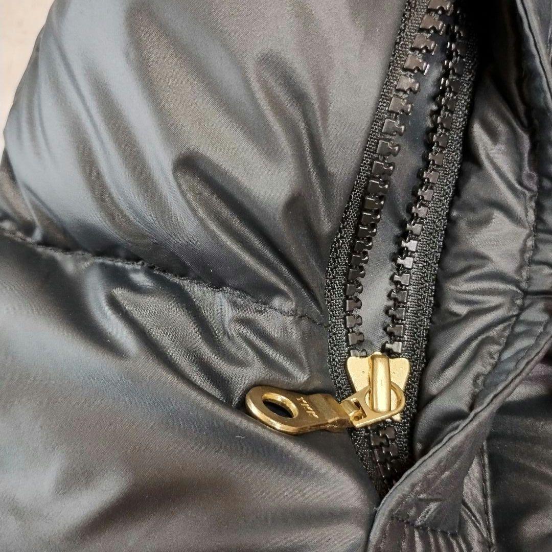 RUSS・K ラスケー　ファー付き黒ダウンジャケット　ロゴ入り　y2k お兄系