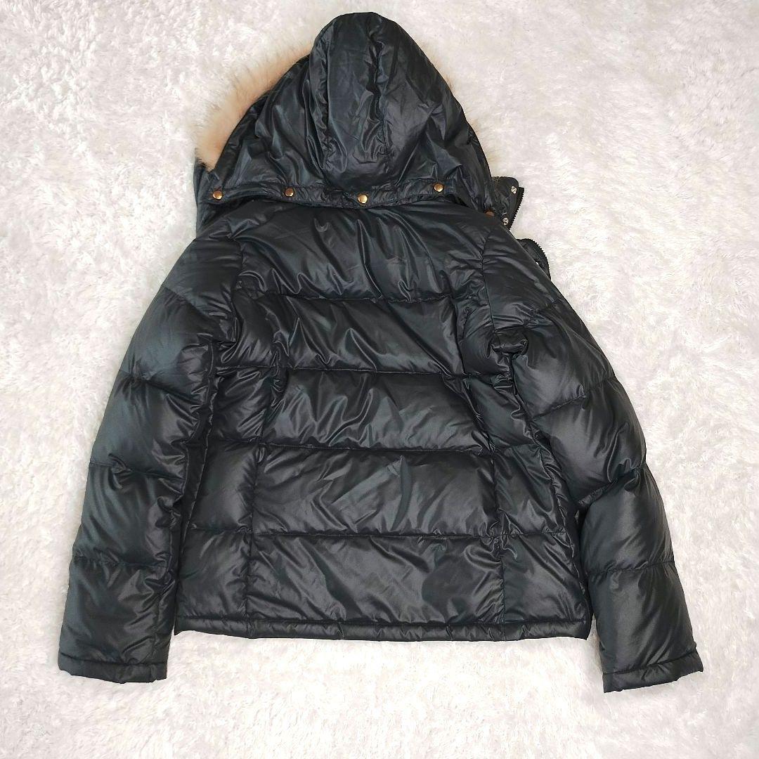 RUSS・K ラスケー　ファー付き黒ダウンジャケット　ロゴ入り　y2k お兄系