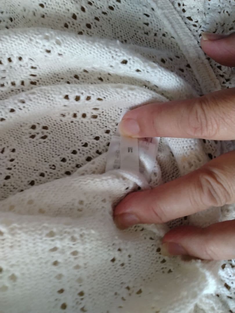 HISCHRONE レース編みタンクトップ ホワイト