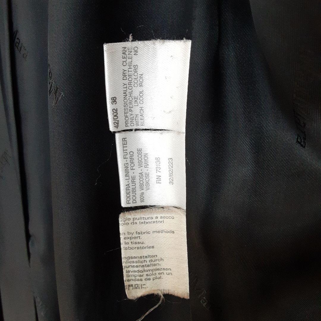 MaxMara ブラック ロングコート38