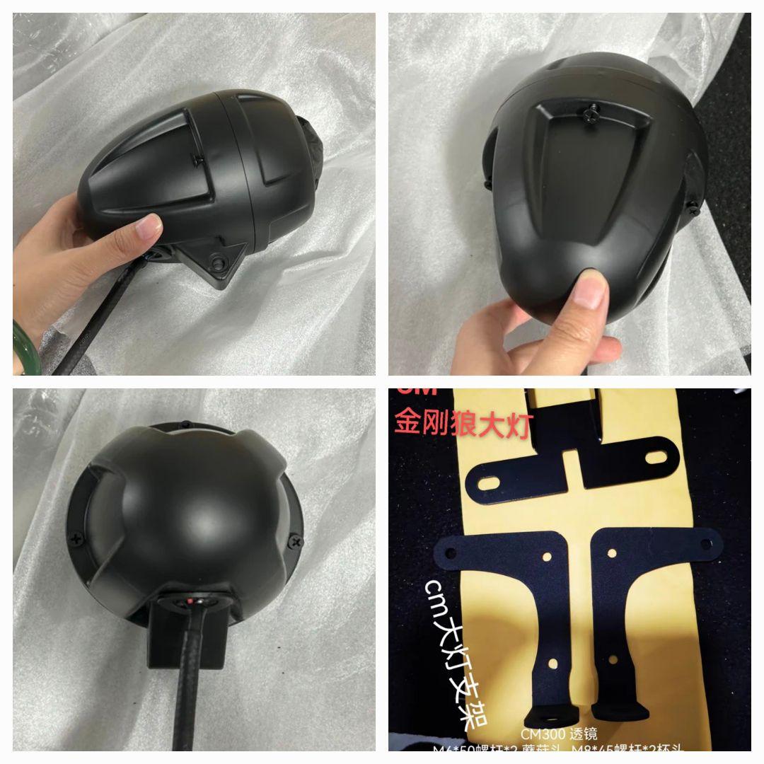 MOTOBOX レブル250 500 ヘッドライト 縦目 LED2灯化 キット - メルカリ